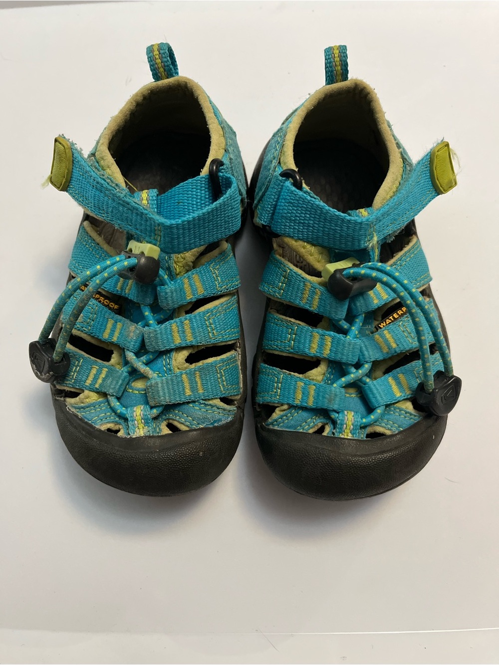 Keen Kids Teal and Yellow Outdoor Sandals